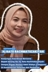 Bupati Serang Hj. Ratu Rachmatuzakiyah melakukan kunjungan koordinasi dengan Menteri Kelautan dan Perikanan RI, Sakti Wahyu Trenggono, membahas penguatan kerja sama program kelautan dan perikanan serta pemberdayaan nelayan Kabupaten Serang di Gedung KKP, Jakarta.
