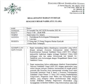 Syuriyah PBNU Soroti Pelanggaran Nilai Aswaja dan Tata Kelola: Ketum Diwajibkan Mundur