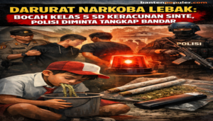Ilustrasi kasus dugaan penyalahgunaan narkoba jenis tembakau sintetis yang menimpa seorang siswa SD di Desa Tambak Baya, Cibadak, Lebak. Polisi mengamankan terduga pelaku, sementara warga mendesak penangkapan bandar.