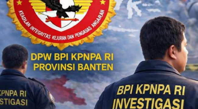 Tim DPW BPI KPNPA RI Provinsi Banten saat melakukan langkah investigasi terkait dugaan penyimpangan pengadaan Flat Interaktif Panel di Dinas Pendidikan Kota Tangerang Tahun Anggaran 2024. (Gambar: Bantenpopuler.com