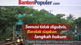 Gedung DLHK Provinsi Banten menjadi sorotan menyusul dugaan pungutan Rp10–15 juta per dokumen dan rencana langkah hukum dari Baralak.