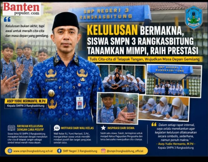 
					Inspiratif! Siswa SMPN 3 Rangkasbitung Ubah Momen Kelulusan Menjadi Ajang Menata Masa Depan