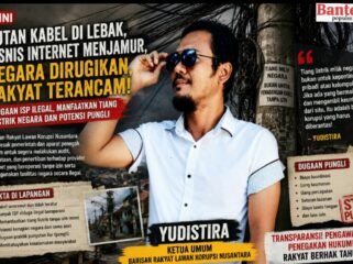 Ilustrasi Yudistira, Ketua Umum BARALAK Nusantara, menyoroti dugaan maraknya provider internet ilegal yang memanfaatkan tiang listrik milik negara serta potensi praktik pungutan liar dalam pemasangan jaringan internet di Kabupaten Lebak. Ia mendorong audit, pendataan, dan penegakan hukum secara transparan., by: bantenpopuler