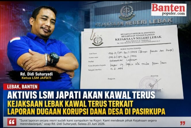 
					Aktivis LSM JAPATI Akan Kawal Terus Penanganan Laporan Dugaan Korupsi Dana Desa Pasirkupa