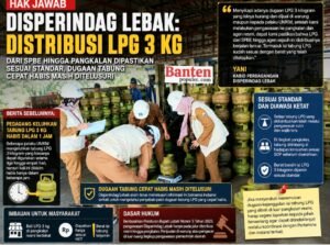 Soal LPG 3Kg Cepat Habis, Disperindag Lebak: Dugaan Tabung Cepat Habis Masih Ditelusuri
