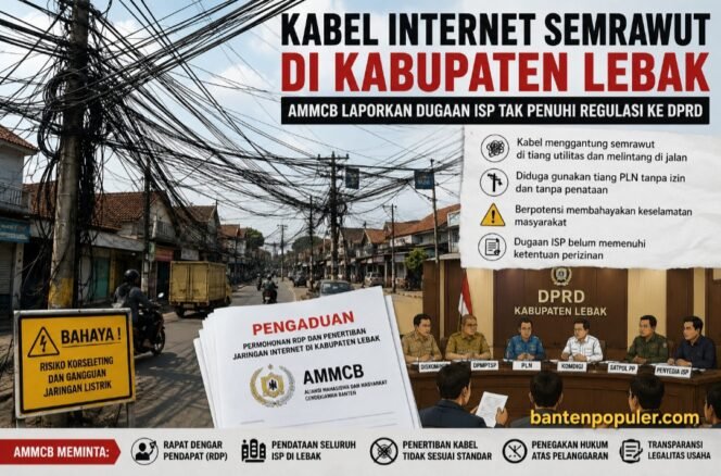 
					AMMCB Resmi Laporkan Dugaan ISP Tak Penuhi Regulasi ke DPRD Lebak, Desak RDP dan Penertiban Kabel Internet Semrawut