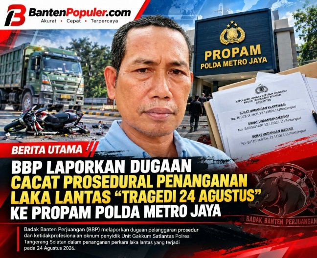 BBP Laporkan Dugaan Cacat Prosedural Penanganan Laka Lantas “Tragedi 24 Agustus” ke Propam Polda Metro Jaya