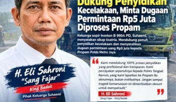 Pihak Tronton Dukung Penyidikan Kecelakaan, Minta Dugaan Permintaan Rp5 Juta Diproses Propam