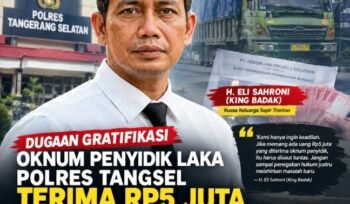 Diduga Terima Rp5 Juta, Oknum Penyidik Laka Polres Tangsel Dituding Minta Uang Saat Pengurusan Pindah Barang