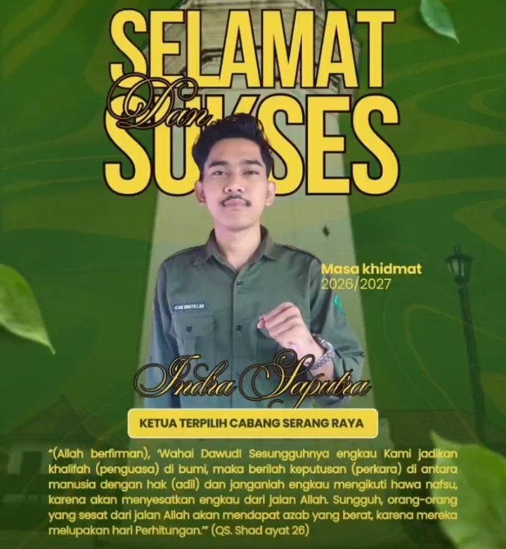 Indra Saputra Terpilih Sebagai Ketua IMALA Cabang Serang Raya, Siap Bawa Organisasi Lebih Progresif