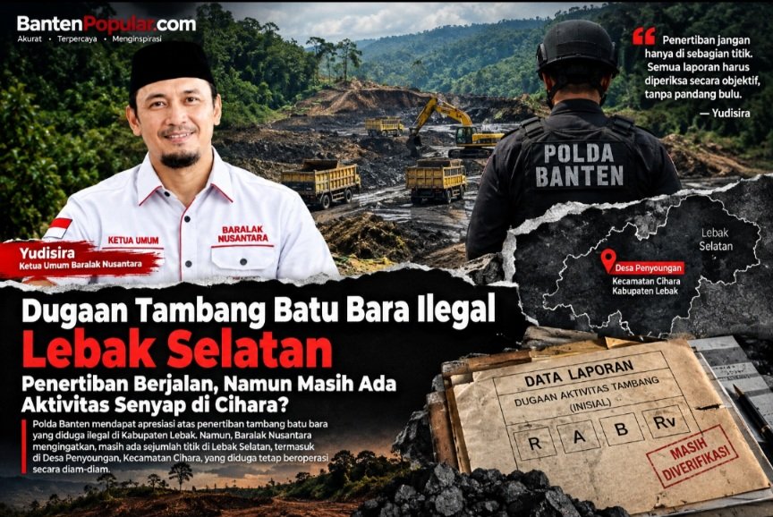Tambang Batu Bara Lebak: Penertiban Berjalan, Dugaan Operasi Senyap di Cihara dan Panggarangan Mengemuka
