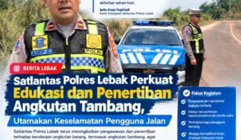 Satlantas Polres Lebak Perkuat Edukasi dan Penertiban Angkutan Tambang, Utamakan Keselamatan Pengguna Jalan