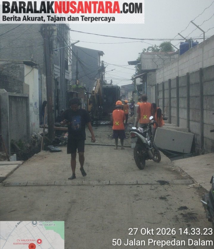 Di Duga Mandor Disebut Tidur Saat Pekerjaan Berlangsung, Pengawasan Proyek di Prepedan Dalam Dipertanyakan